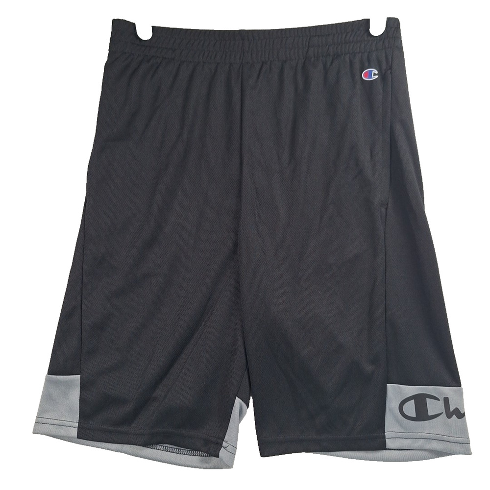 Champion Kids Boys Athletic Shorts Size 10/12 12"x18" Black